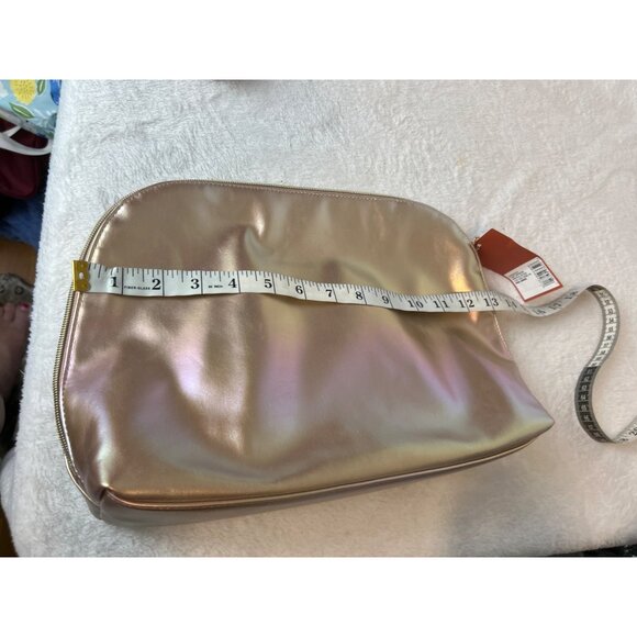 NWT Sonia Kashuk Dome Cosmetic Bag, Small Bag, Make-up Brush Set - Rose Gold Met - Picture 8 of 8